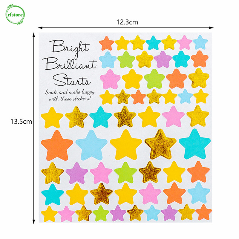 Tấm miếng dán trang trí họa tiết ngôi sao trái tim và nhiều kiểu dáng khác tùy chọn đa năng tiện lợi