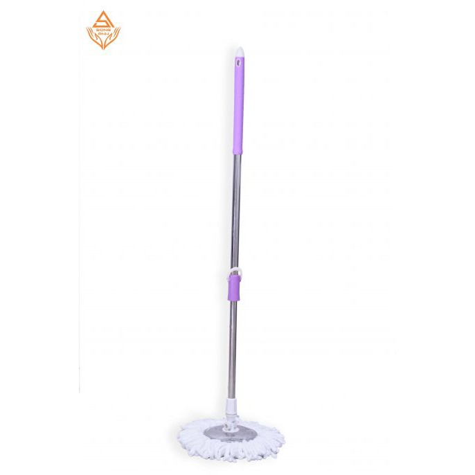 Bộ cán bàn xoay inox kèm bông lau nhà