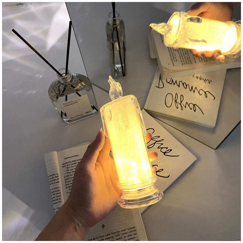 Đèn LED Hình Nến Chạy Bằng Pin Dùng Trang Trí Nhà Cửa