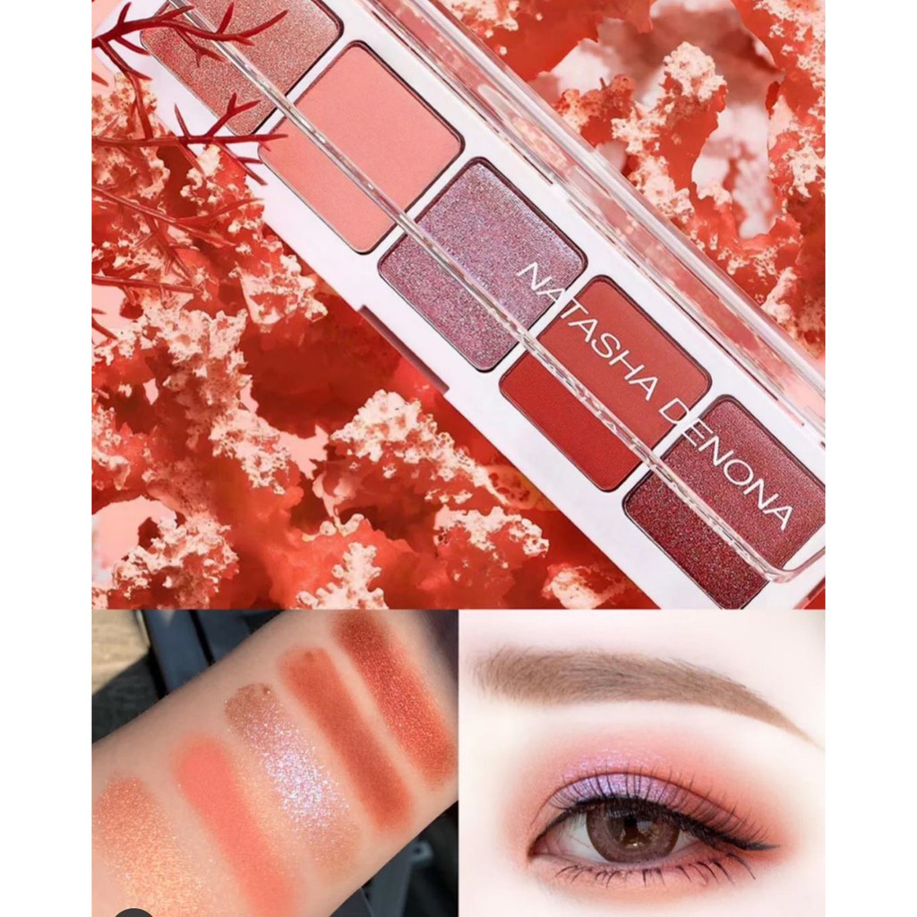 Natasha Denona - Bảng Phấn Mắt 5 Ô Natasha Denona - Camel, Coral, Eyeshadow Palette 5