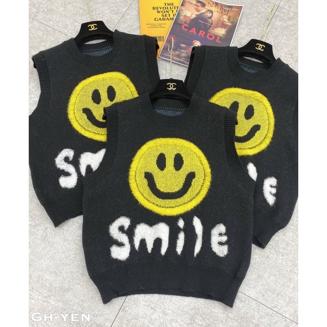 Áo gile mặt cười