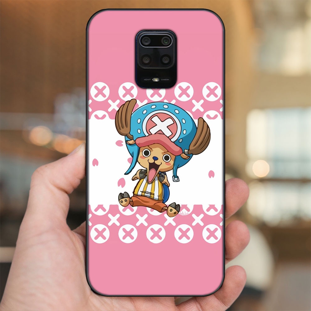 Ốp lưng Xiaomi Redmi Note 9s, Note 9 Pro viền đen in hình Chopper One Piece Đảo Hải Tặc