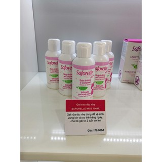 GEL RỬA DỊU NHẸ VÙNG KÍN DÀNH CHO BÉ GÁI TỪ 2 TUỔI SAFORELLE MISS