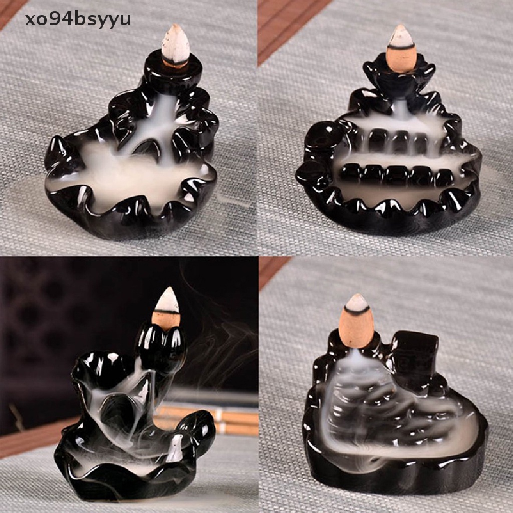 Thác Khói Trầm Hương Bằng Sứ Hình Nón / Hoa Sen Độc Đáo Xo94Bsyu