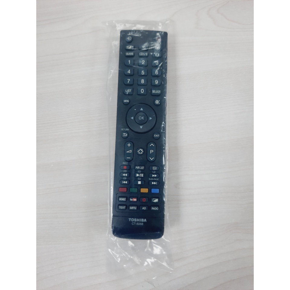 Remote Điều khiển tivi Toshiba CT-8068 Hàng chính hãng theo máy 100% Tặng kèm Pin!!!