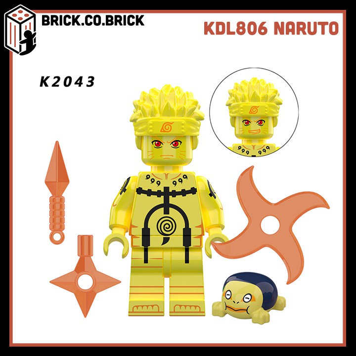 Lego Naruto Senju Hashirama Đồ Chơi Lắp Ráp Mô Hình Nhân Vật Minifigure Naruto Anime Uzumaki Hoshigaki KDL806