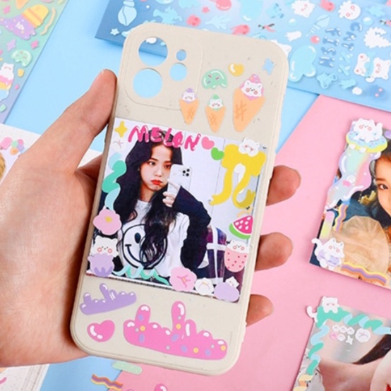 Sticker hình dán Cute candy trang trí toploader và sổ tay | BST123