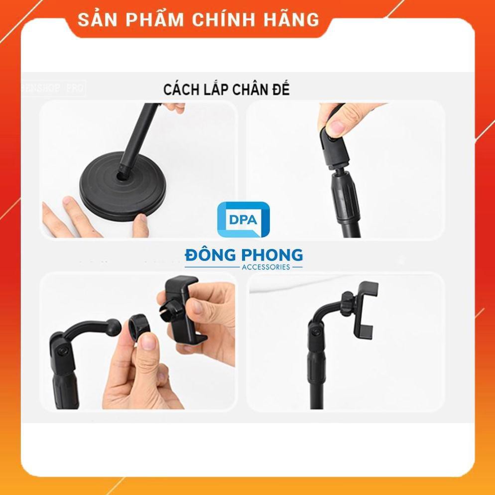 Chân Đế Để Bàn Kẹp Điện Thoại Khi Xem Phim, Livestream Xoay 360 Độ Thông Minh