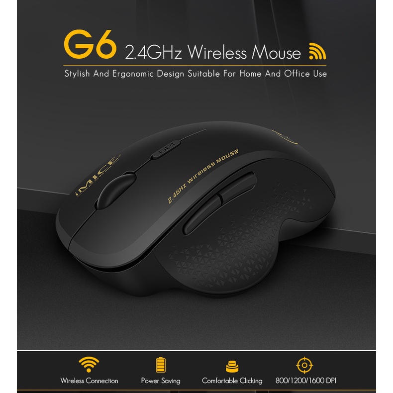 Chuột không dây Gaming iMICE G6 độ nhạy cao