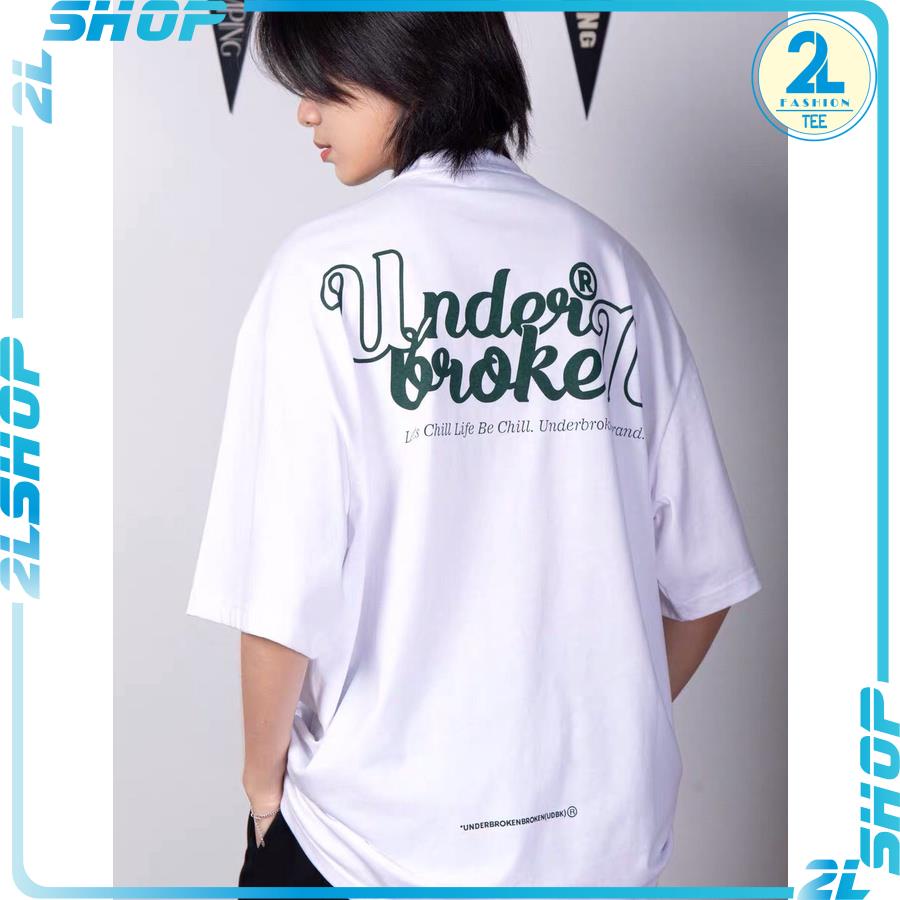 Áo Thun Unisex Form Rộng Tay Lỡ UNDER BROKEN Oversize Tee Nightlife Maniacs Cotton 100%