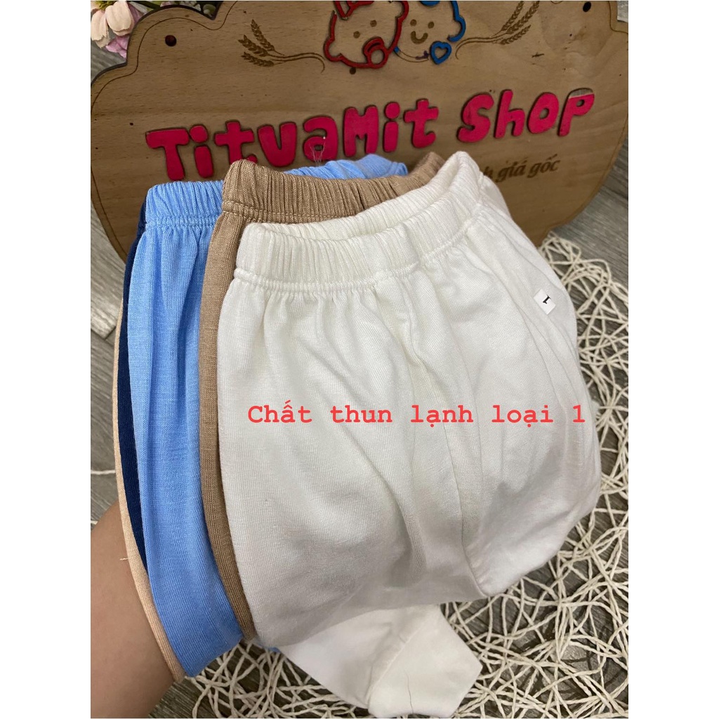 Quần dài thun lạnh kwoo can đũng rộng trước sau đóng bỉm thoải mái, quần dài thun lạnh cho bé trai, bé gái