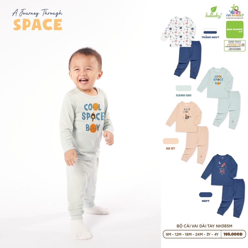 Bộ Cài Vai Dài Tay Petit Bé Trai Lullaby 2022 (9m-4y)NH385M