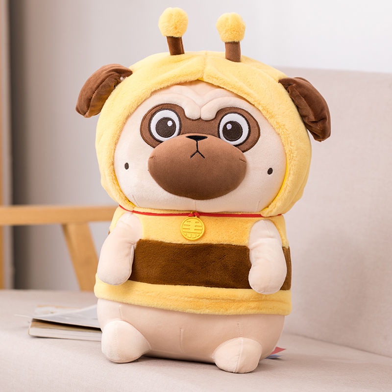 Thú nhồi bông chó pug áo ong vàng - Quà tặng đáng yêu