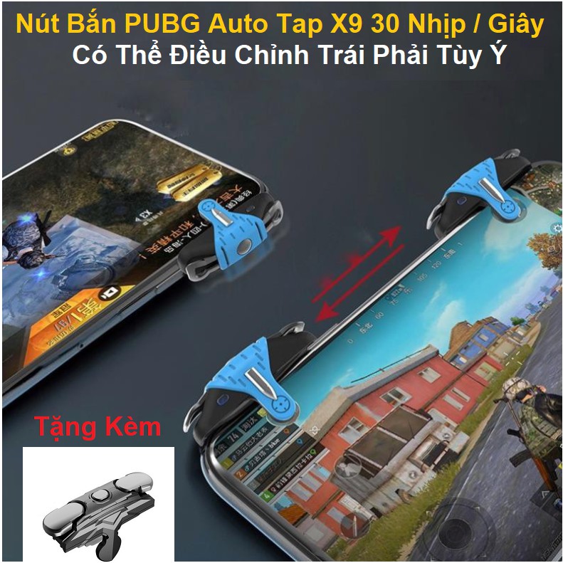 Nút Bấm Cơ Auto Tap Thế Hệ Mới X9 - Có 4 Chế Độ Chỉnh Auto Tap - Lắp Được Cả Trái Và Phải Tặng Kèm 1 Nút Phụ