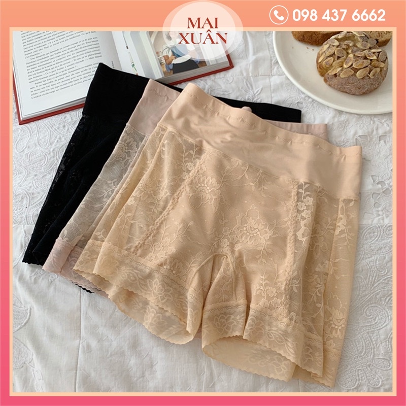 Quần Ren Mặc Trong Váy Kiêm Gen Bụng 🎺 FREESHIP 🎺 Quần Lót Mặc Trong Váy