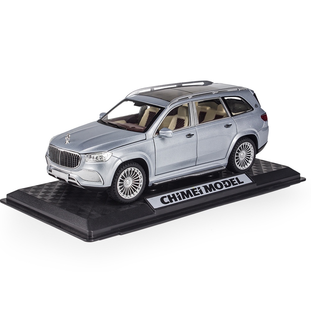 Xe mô hình tỉ lệ 1:24 Mercedes GLS600 hãng Chimei chất liệu kim loại, có đế trưng bày
