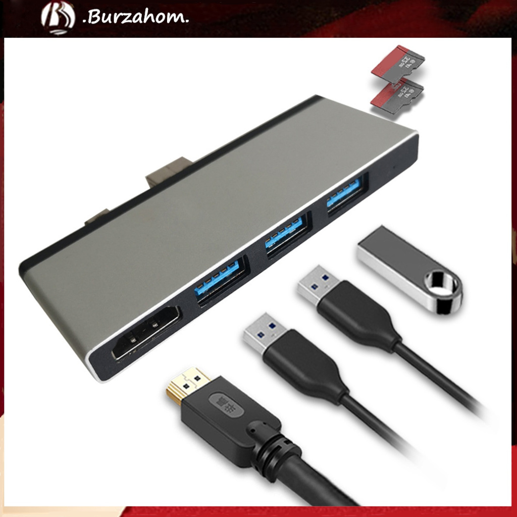 Bộ Chia Cổng Usb 3.0 4 Trong 1 Cho Máy Tính Bảng Surface Pro4 / 5 / 6