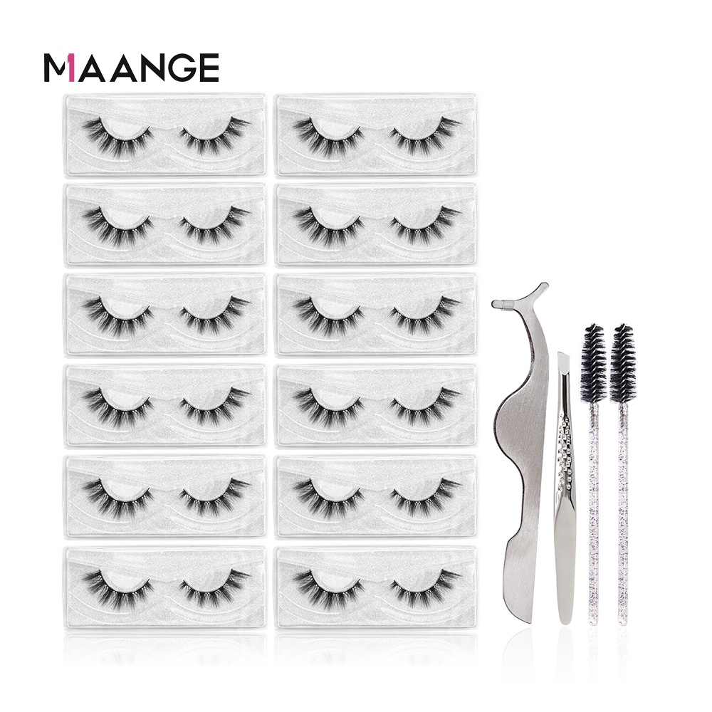 Bộ 12 Cặp Lông Mi Giả Dài Tự Nhiên MAGEFY