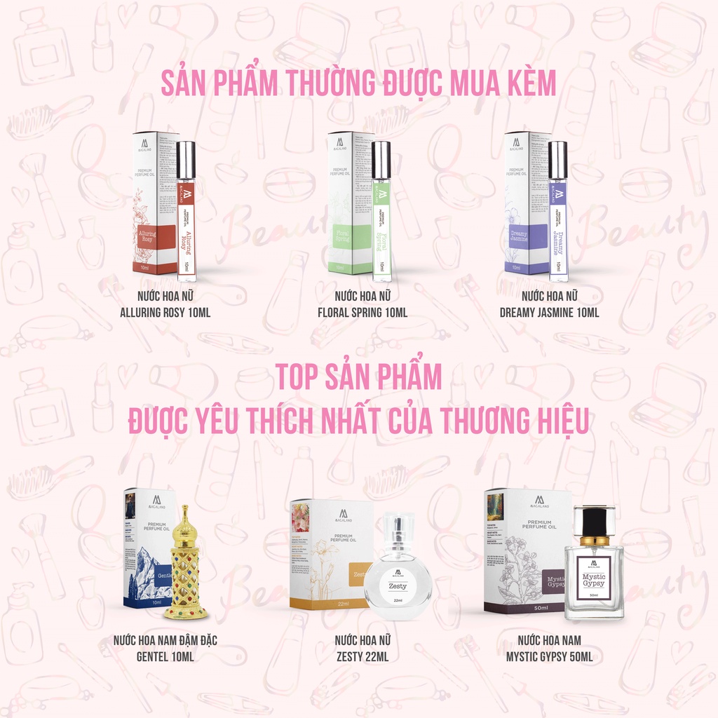 Nước hoa nữ chính hãng 10ml MACALAND phong cách tinh tế, quyến rũ và ngọt ngào