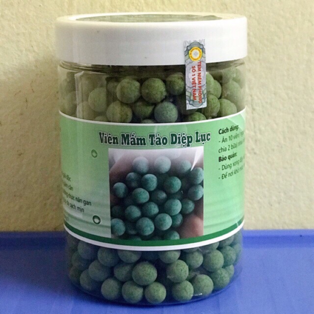 1 kg 2 hộp Viên mầm Tảo Diệp lục (Rẻ nhất Shopee)