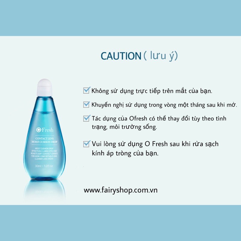 Dung dịch siêu cấp ẩm Ofresh - FAIRY SHOP CONTACT LENS - Olens