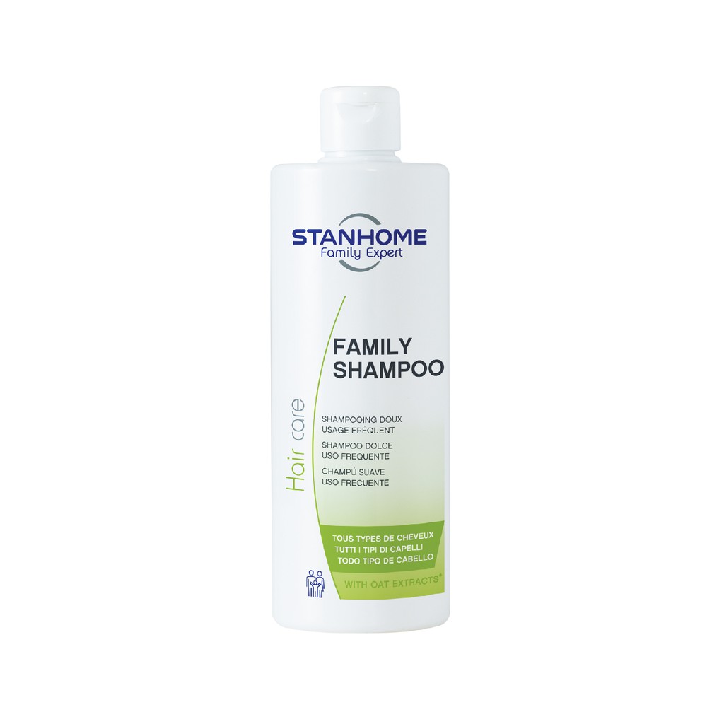 Dầu gội không xà phòng, ph5 với tinh chất yến mạch Stanhome Family Expert family shampoo 400ml- hạn dùng 09/2022