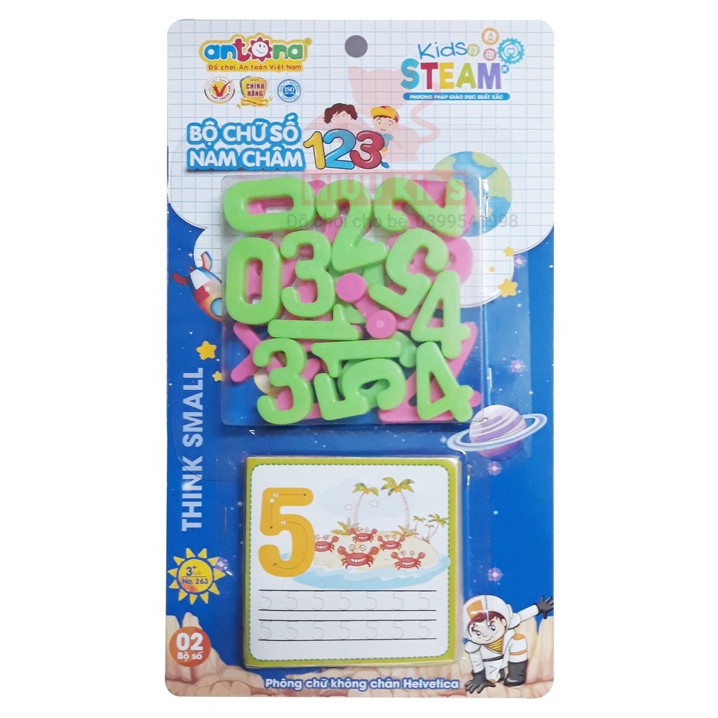 Bộ  Số Học  Nam Châm 123 Từ Nhựa Nguyên Sinh Theo Phương Pháp STEAM
