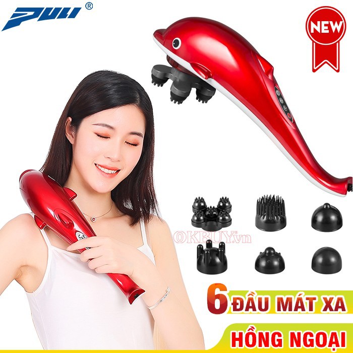 [ HÀNG CHÍNH HÃNG ] Máy Massage Đấm Bóp toàn cơ thể đa năng Dolphin, Máy mát xa cá heo đa năng - Ruby House