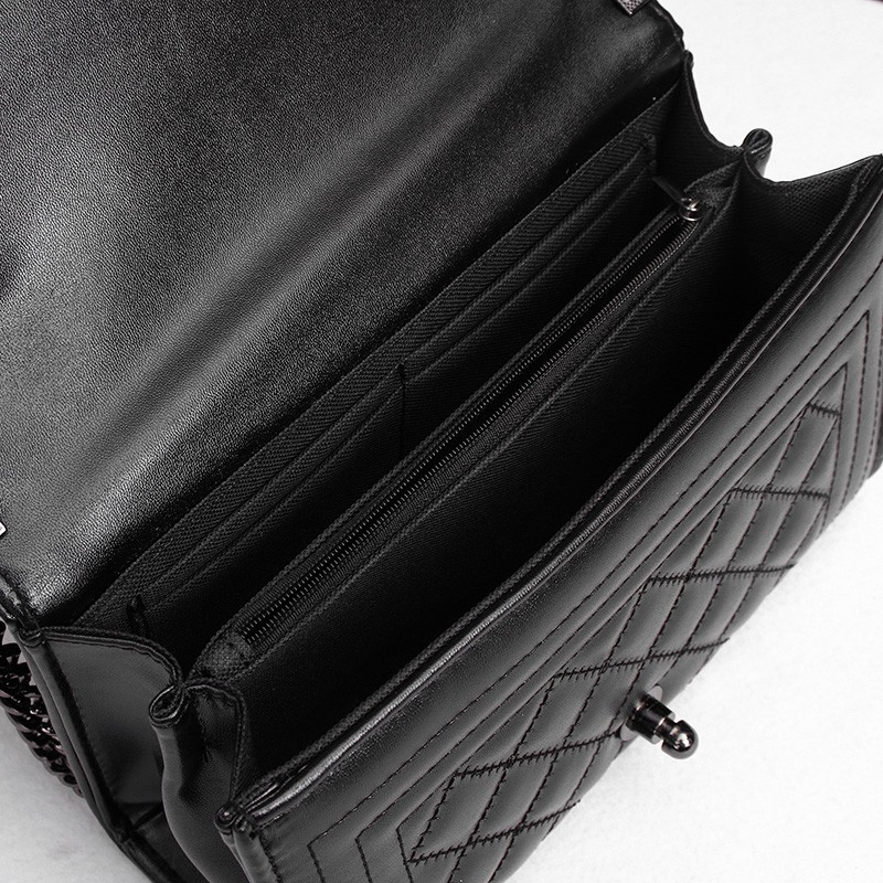 [Hàng xuất khẩu, full box] Túi xách nữ CNK size mini 2019 màu đen chất da mềm mịn