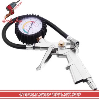 Đầu Vòi Bơm ô Tô xe máy - Đồng hồ đo áp suất lốp xe