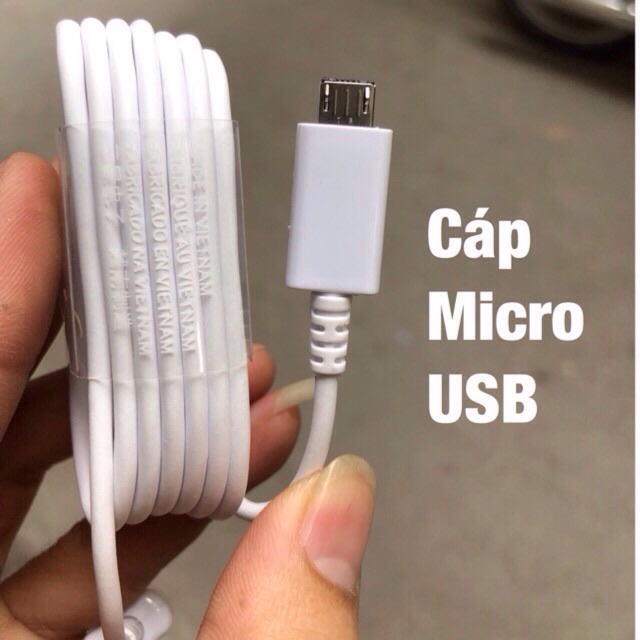 Dây sạc tốt cho Samsung, oppo, vivo....Cáp sạc nhanh chân MicroUSB dài 0.8m , 1.2m và 1.5m Gíup Sạc Ổn Định - BH 12 TH