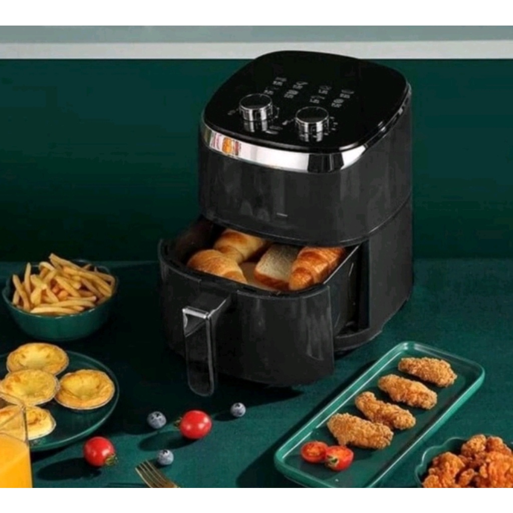 [ Bảo hành 6 tháng ] CAMEL 8L _ Nồi chiên không dầu cơ 1500W , Thiết Kế Mới 2022.