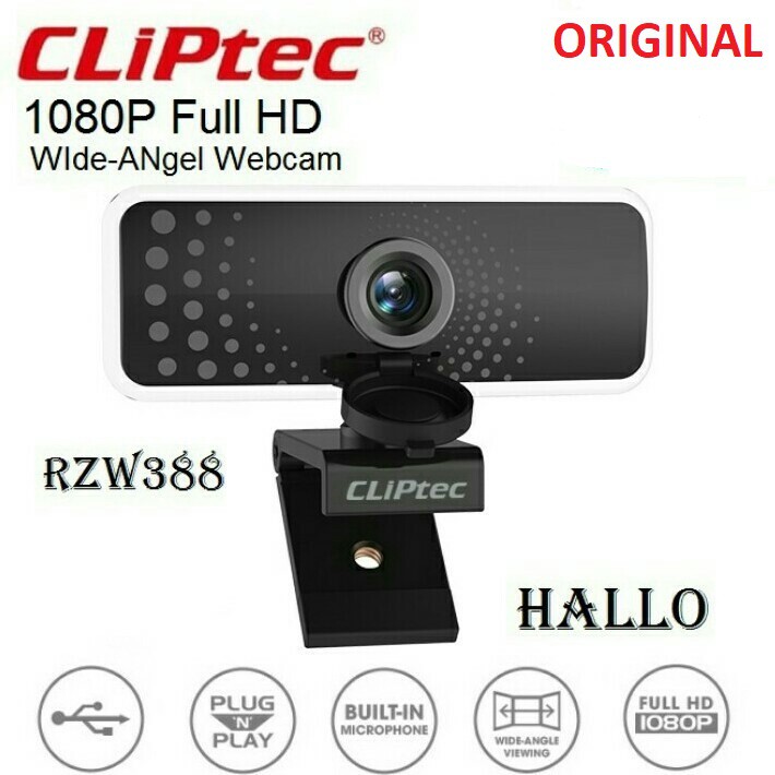 Webcam kẹp RZW388 Full HD 1080P