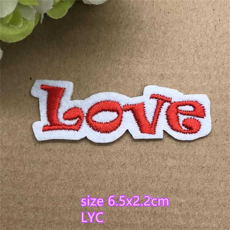 Miếng Dán Ủi Quần Áo Hình Chữ love girl / Số / Vương Miện Thêu Chữ Tiếng Anh diy Có Thể Ủi Được