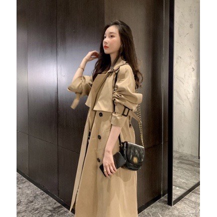 Áo Măng Tô Dáng Dài 2 Lớp Kèm Đai Hàng Sịn Bơ Store  SP589 | BigBuy360 - bigbuy360.vn