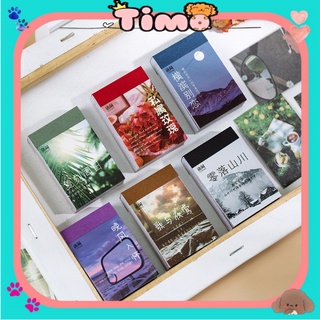 Sticker vintage dán sổ tay trang trí nhật ký điện thoại Nhật Bản dụng cụ làm bullet journal Timo ST66