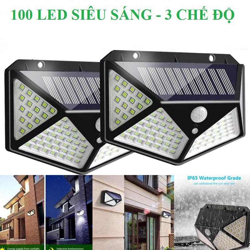 Bảo hành 12 thángĐèn cảm ứng hồng ngoại 100LED/40 led siêu sáng chống nước loại 1 chế độ và 3 chế độSiêu HOT