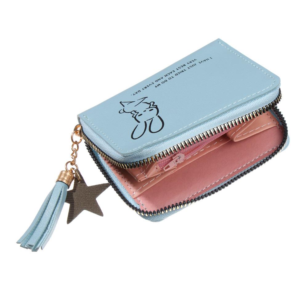 MIHAN1 Ví Ngắn Đựng Tiền Xu Hình Thỏ Và Chữ Giá Đỡ