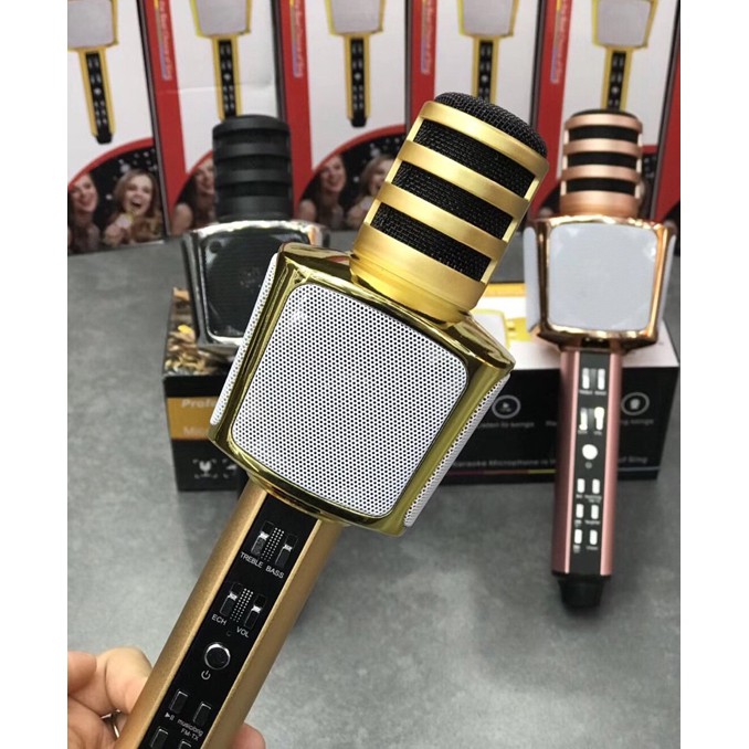 Mic hát karaoke bluetooth SD-17 âm thanh cực chuẩn