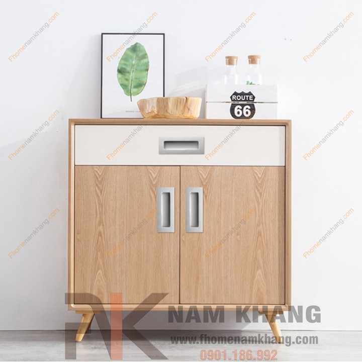 Tay nắm âm tủ bằng nhôm mờ NK012