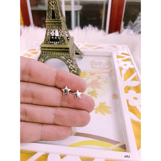 Bông tai nụ sao bạc ta