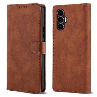 Ốp điện thoại da pu kiểu ví lật có đế cho tecno pova 3 tecno pova 3 pova3