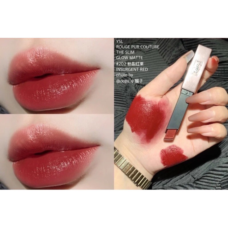 Son YSL The Slim Glow Matte Lipstick  CHUẨN AUTH 100% ĐỦ BILL, HOT SALE