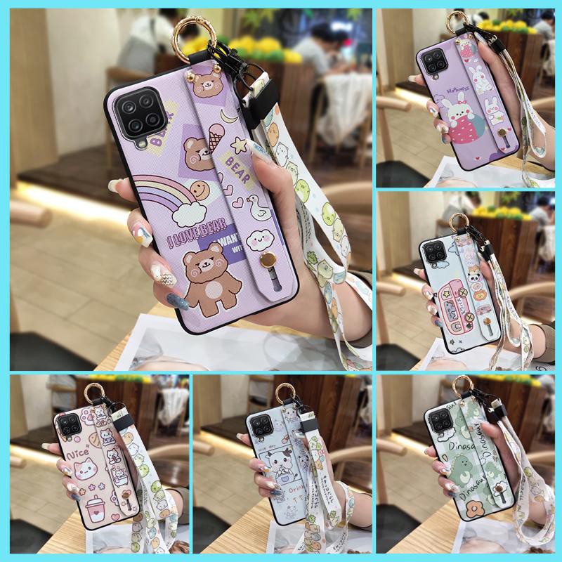 Ốp điện thoại tpu chống sốc có dây đeo tay thời trang cho Samsung Galaxy A12 5G/SM-A125M/A125F