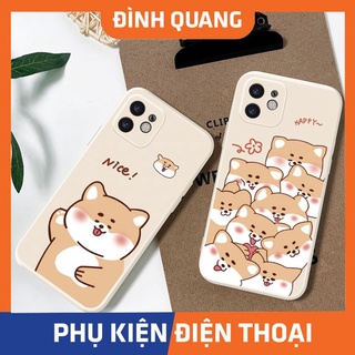 Ốp lưng iphone cạnh vuông shiba nice 6plus/6s/6splus/7/7plus/8/8plus/x/xs/11/12/pro/max/plus/promax - ĐQ Store