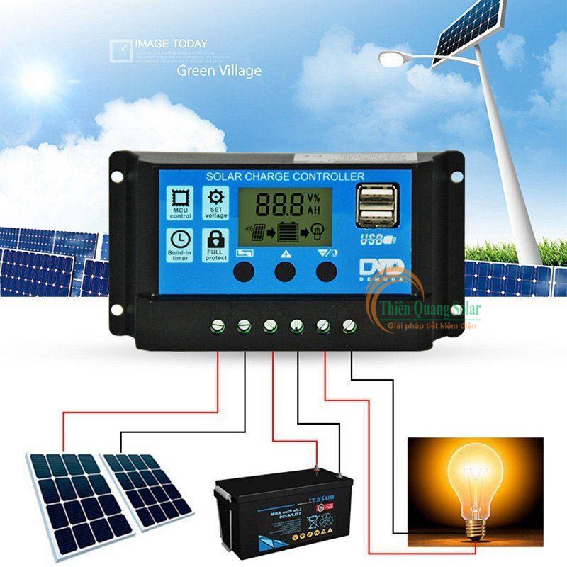 Bộ sạc năng lượng mặt trời 20A