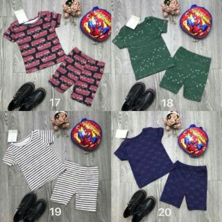 Sỉ Combo 5 bộ bé trai từ 5-18kg