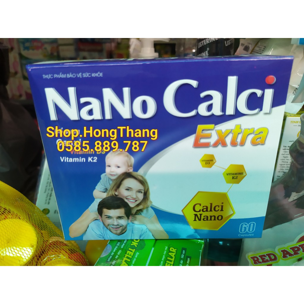 Calcium D3 Mk7 Nano Calci Extra BỔ SUNG CANXI, chống còi xương, loãng xương