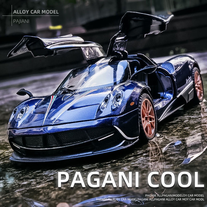 Mô Hình Xe Hơi Pagani Huayra Tỉ Lệ 1: 32 Bằng Hợp Kim Có Đèn Và Nhạc Độc Đáo Sống Động