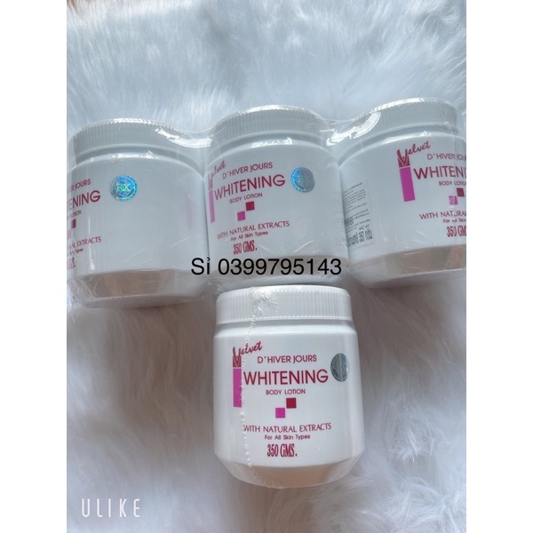Kem WHITENING velvet Thái Lan 350g